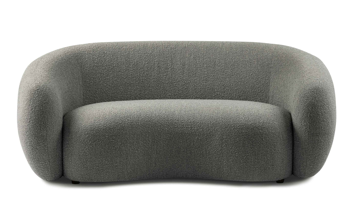 Stone Grey Boucle Performance Fabric | Sherri 69 inch Loveseat in Boucle Performance Fabric