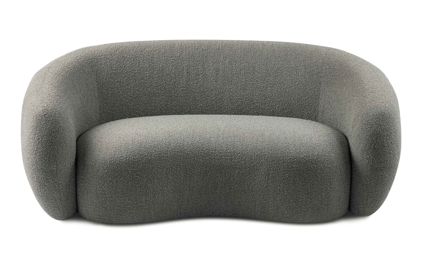 Stone Grey Boucle Performance Fabric | Sherri 69 inch Loveseat in Boucle Performance Fabric