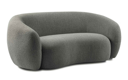 Stone Grey Boucle Performance Fabric | Sherri 69 inch Loveseat in Boucle Performance Fabric