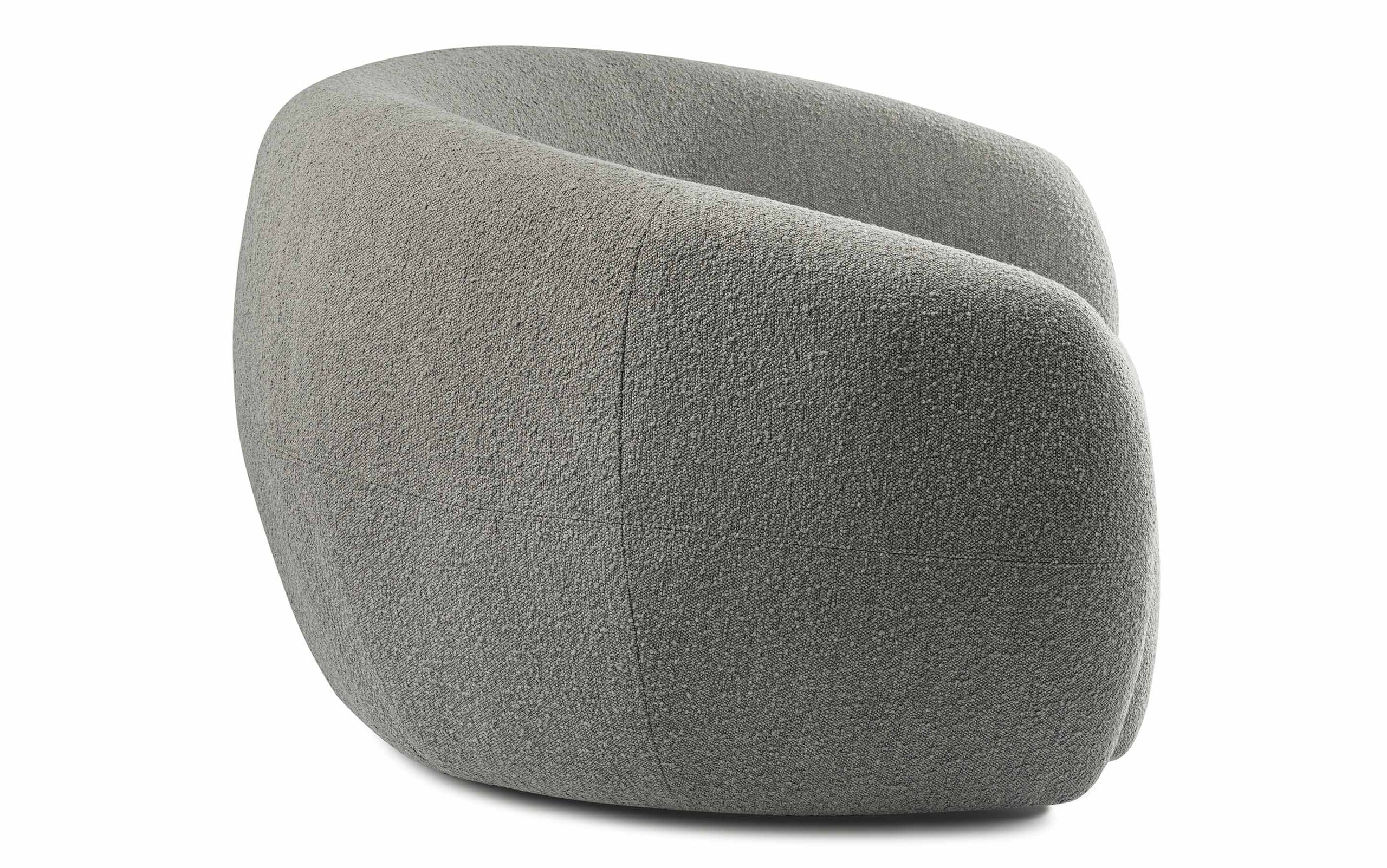 Stone Grey Boucle Performance Fabric | Sherri 69 inch Loveseat in Boucle Performance Fabric