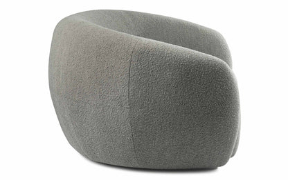 Stone Grey Boucle Performance Fabric | Sherri 69 inch Loveseat in Boucle Performance Fabric