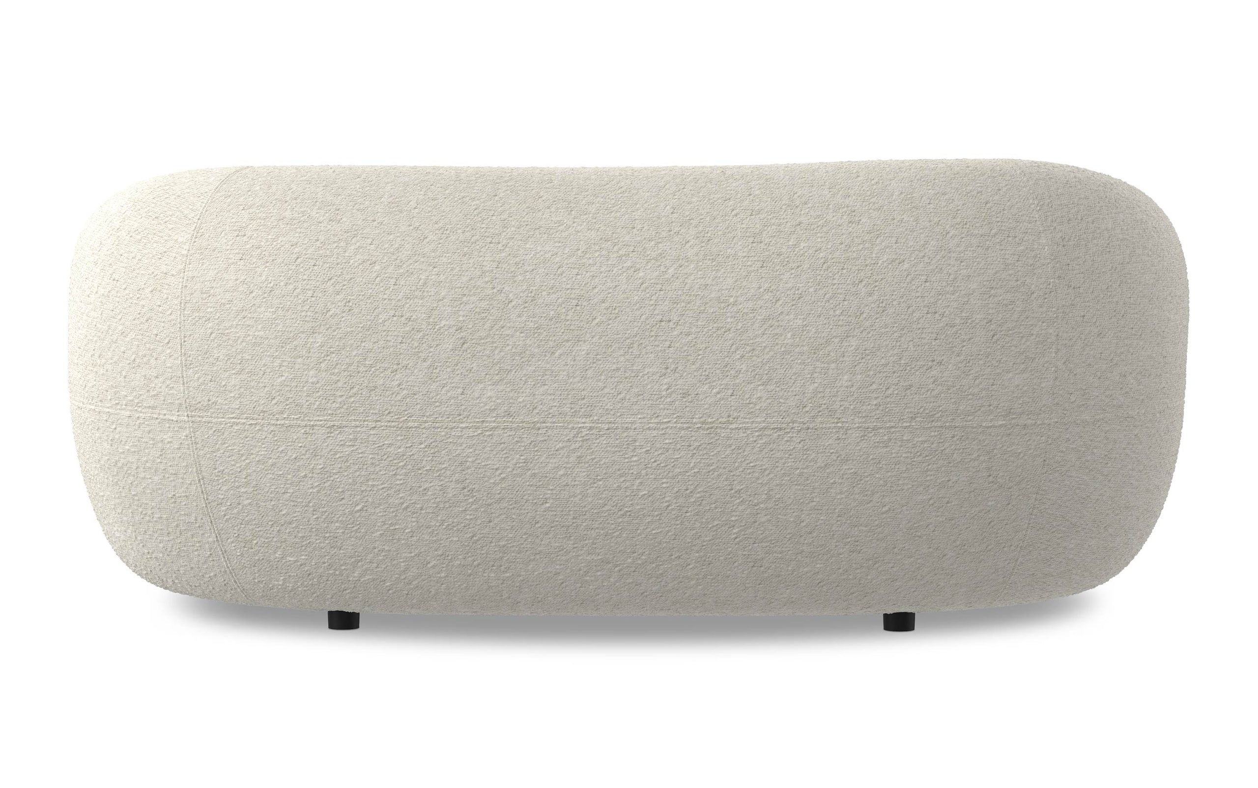 Vanilla Cream Boucle Performance Fabric | Sherri 69 inch Loveseat in Boucle Performance Fabric