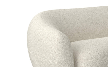 Vanilla Cream Boucle Performance Fabric | Sherri 69 inch Loveseat in Boucle Performance Fabric