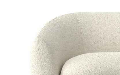 Vanilla Cream Boucle Performance Fabric | Sherri 69 inch Loveseat in Boucle Performance Fabric