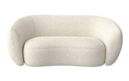 Vanilla Cream Boucle Performance Fabric | Sherri 69 inch Loveseat in Boucle Performance Fabric