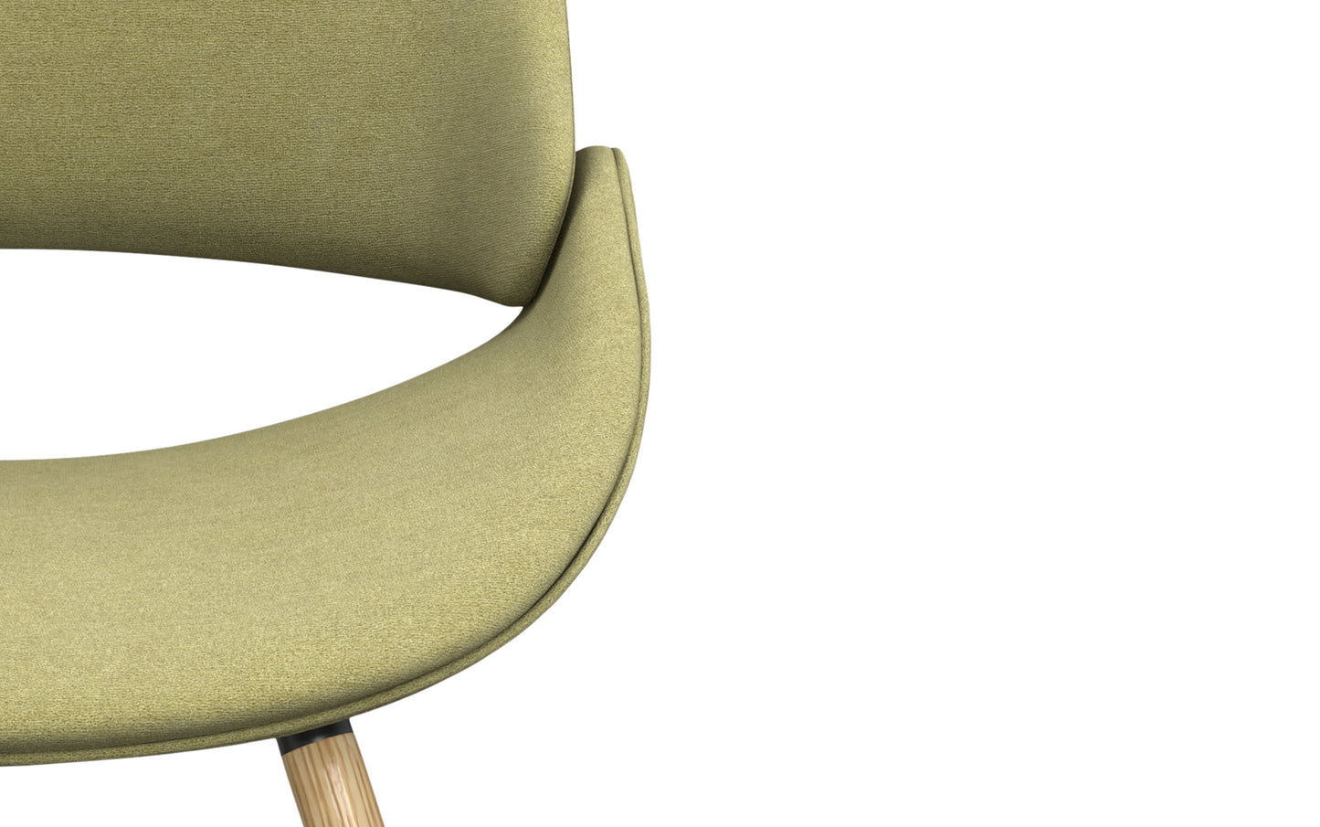 Malden Bentwood Dining Chair in Linen Style Fabric