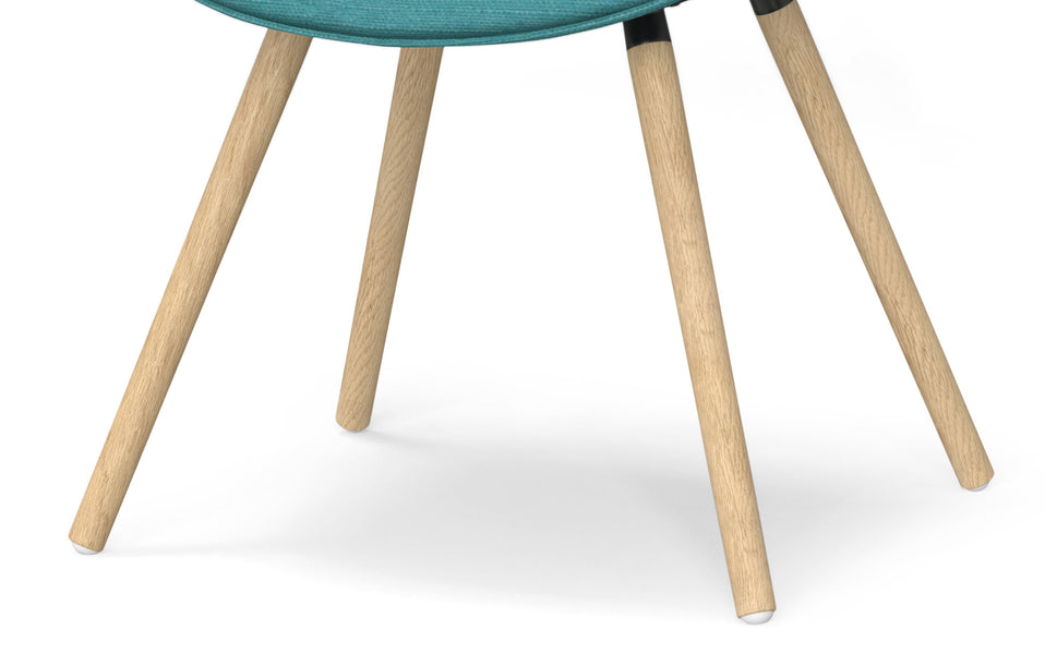 Turquoise Blue Natural Oak | Malden Bentwood Dining Chair