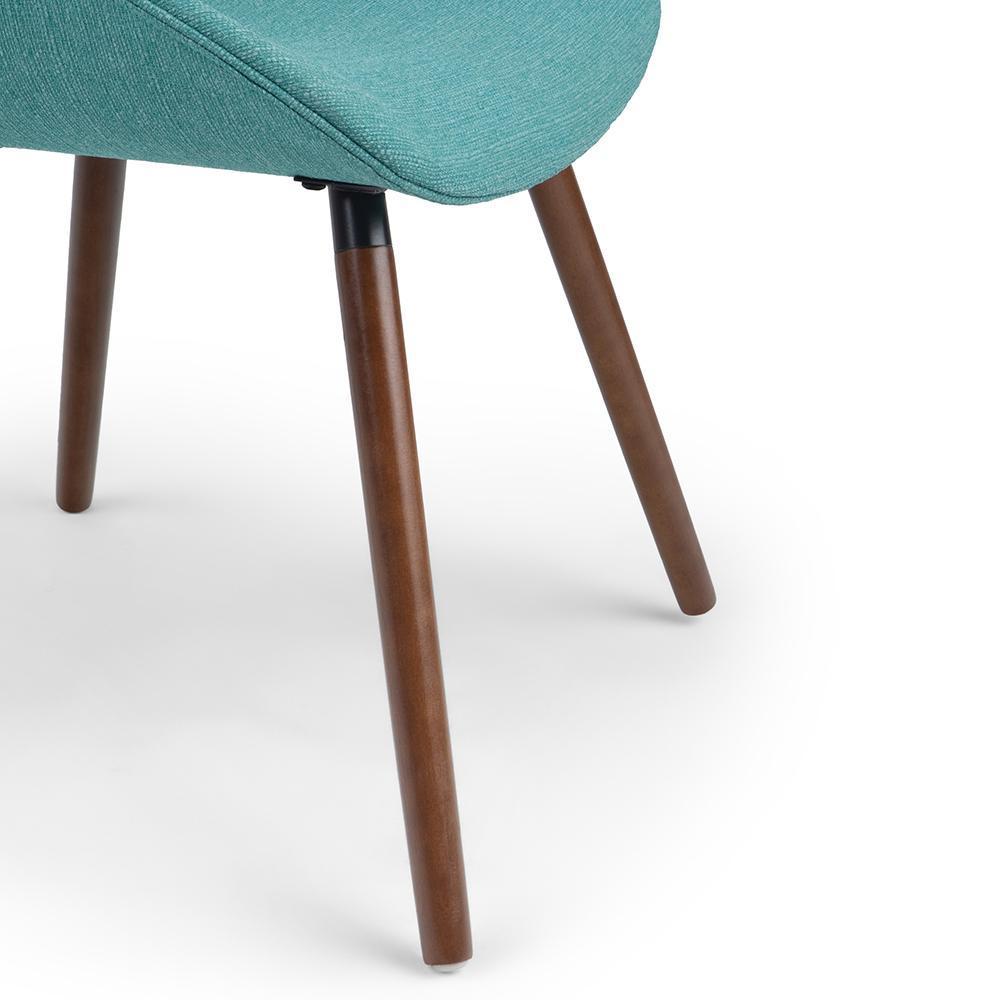 Malden Bentwood Dining Chair in Linen Style Fabric