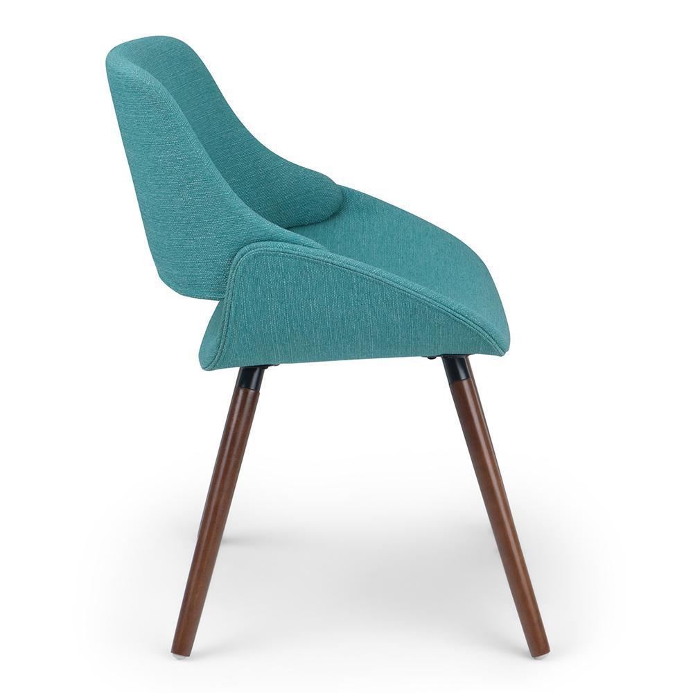 Malden Bentwood Dining Chair in Linen Style Fabric