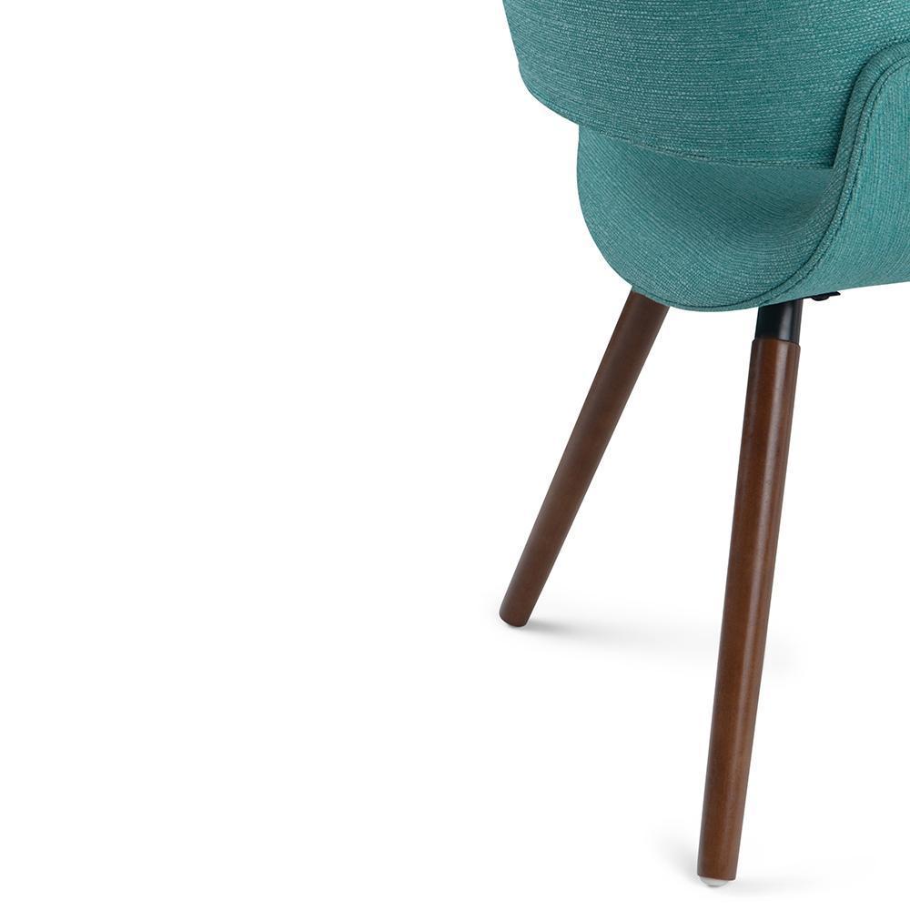 Malden Bentwood Dining Chair in Linen Style Fabric