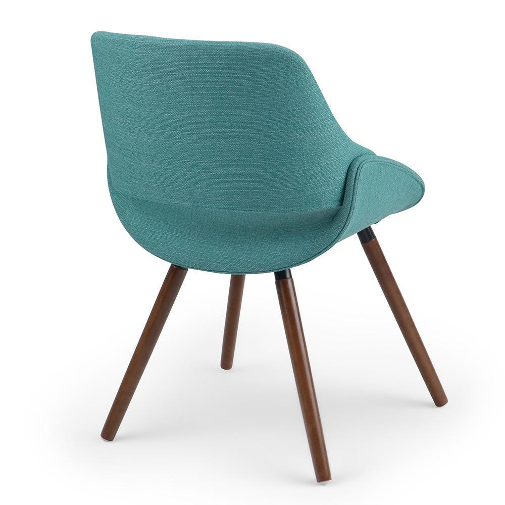 Malden Bentwood Dining Chair in Linen Style Fabric