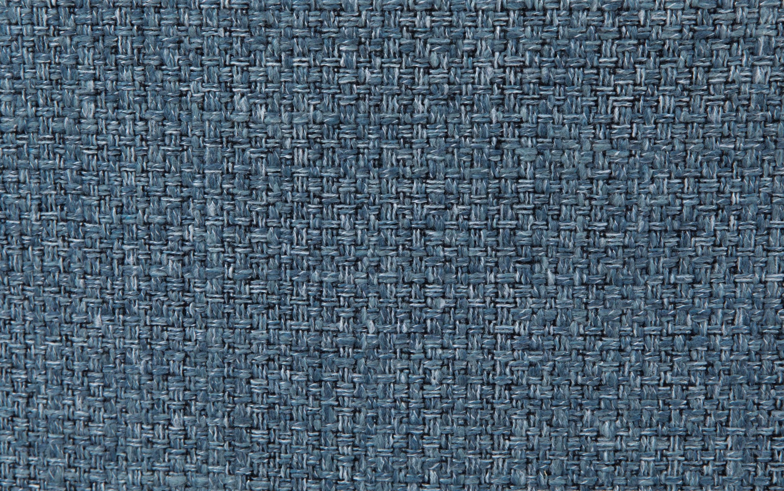 Denim Blue Linen Style Fabric | Malden / Draper 5 Pc Dining Set With Wood Back Chair