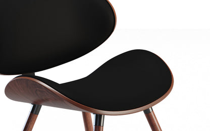 Black Vegan Leather | Marana / Draper 5-Piece Dining Set