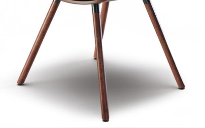 Black Vegan Leather | Marana / Draper 5-Piece Dining Set