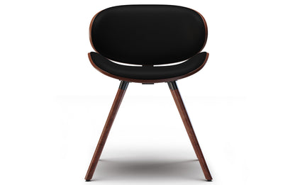 Black Vegan Leather | Marana / Draper 5-Piece Dining Set
