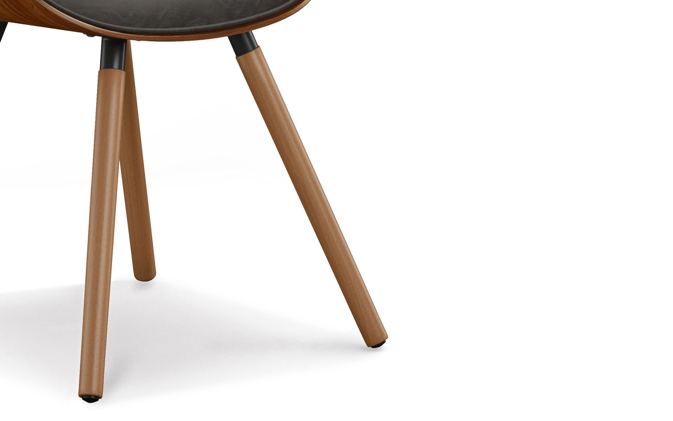 Distressed Brown Distressed Vegan Leather | Marana / Draper 5-Piece Dining Set