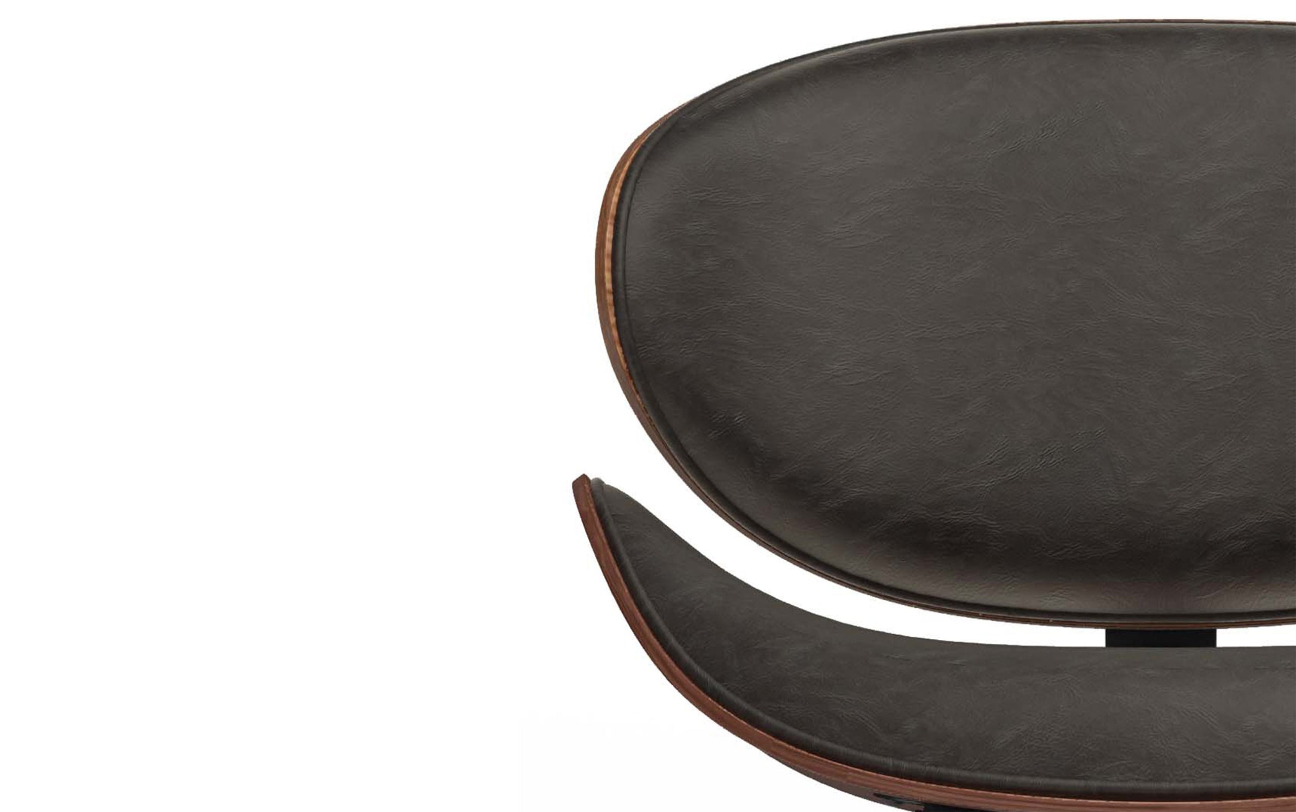 Distressed Brown Distressed Vegan Leather | Marana / Draper 5-Piece Dining Set