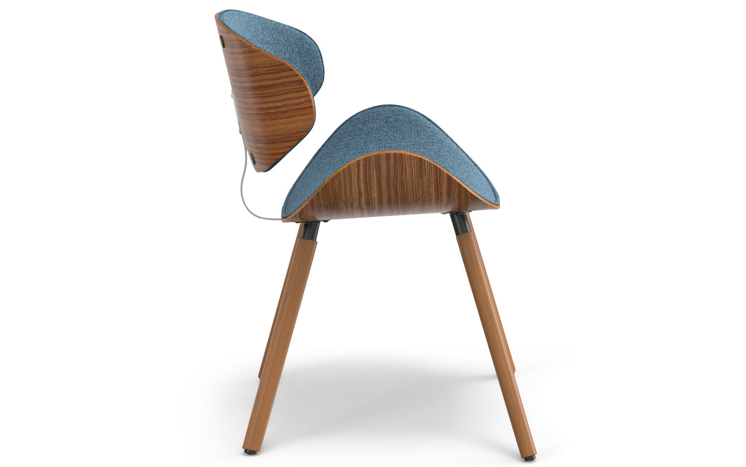 Denim Blue Linen Style Fabric| Marana Dining Chair