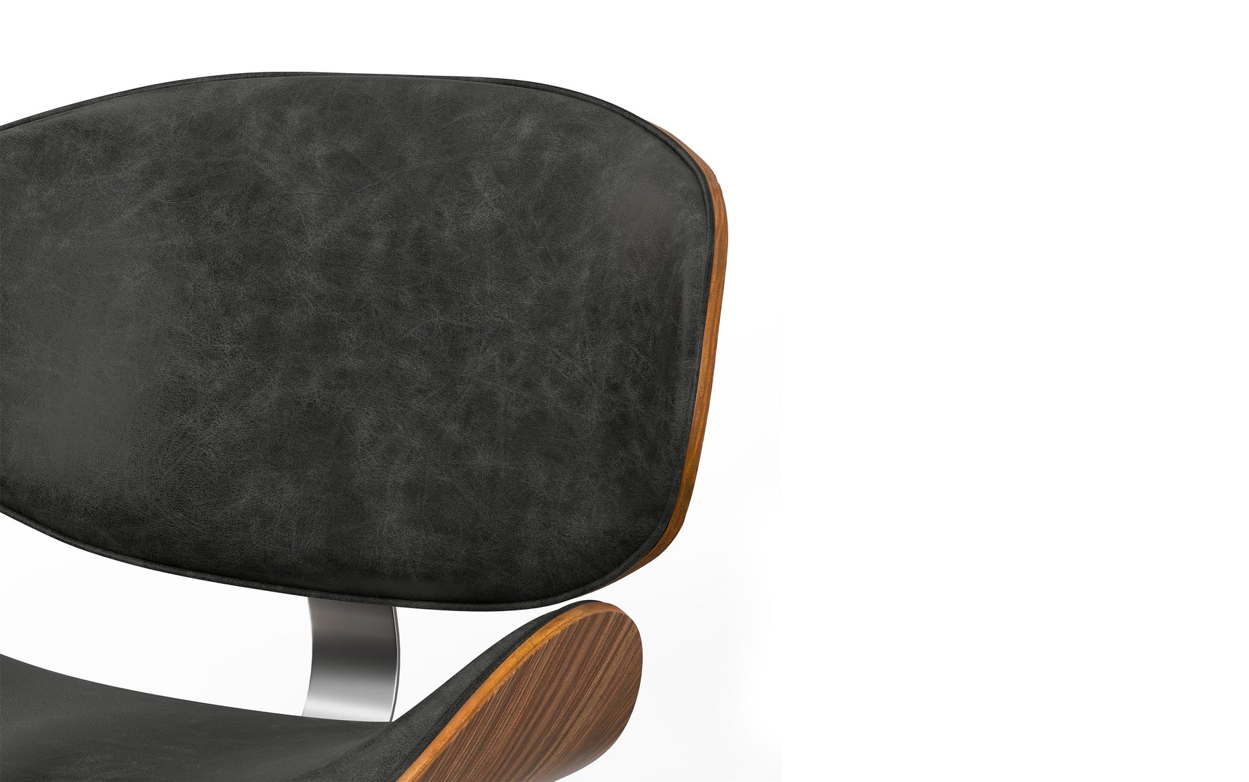Distressed Slate Grey Distressed Vegan Leather | Marana Dining Chair
