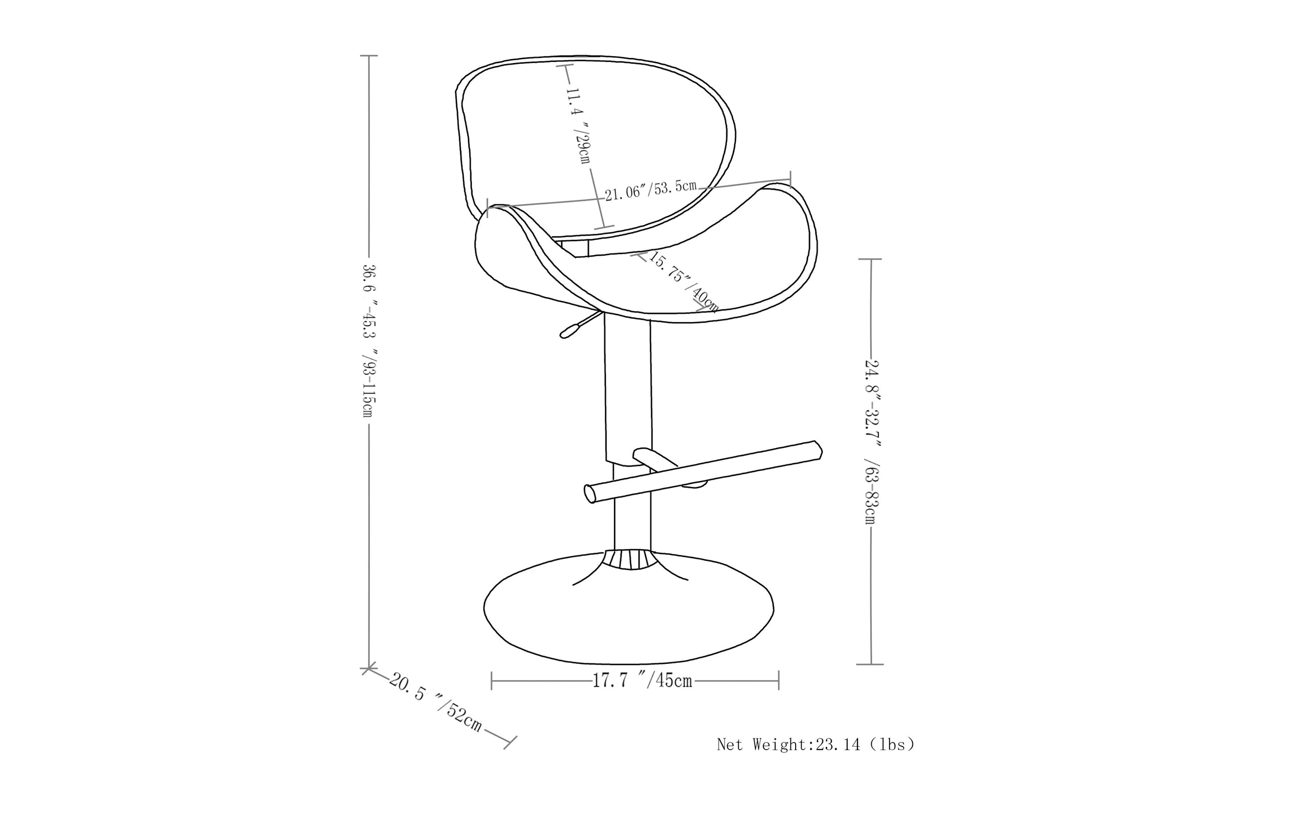 Distressed Blue Distressed Vegan Leather Walnut | Marana Bar Stool 