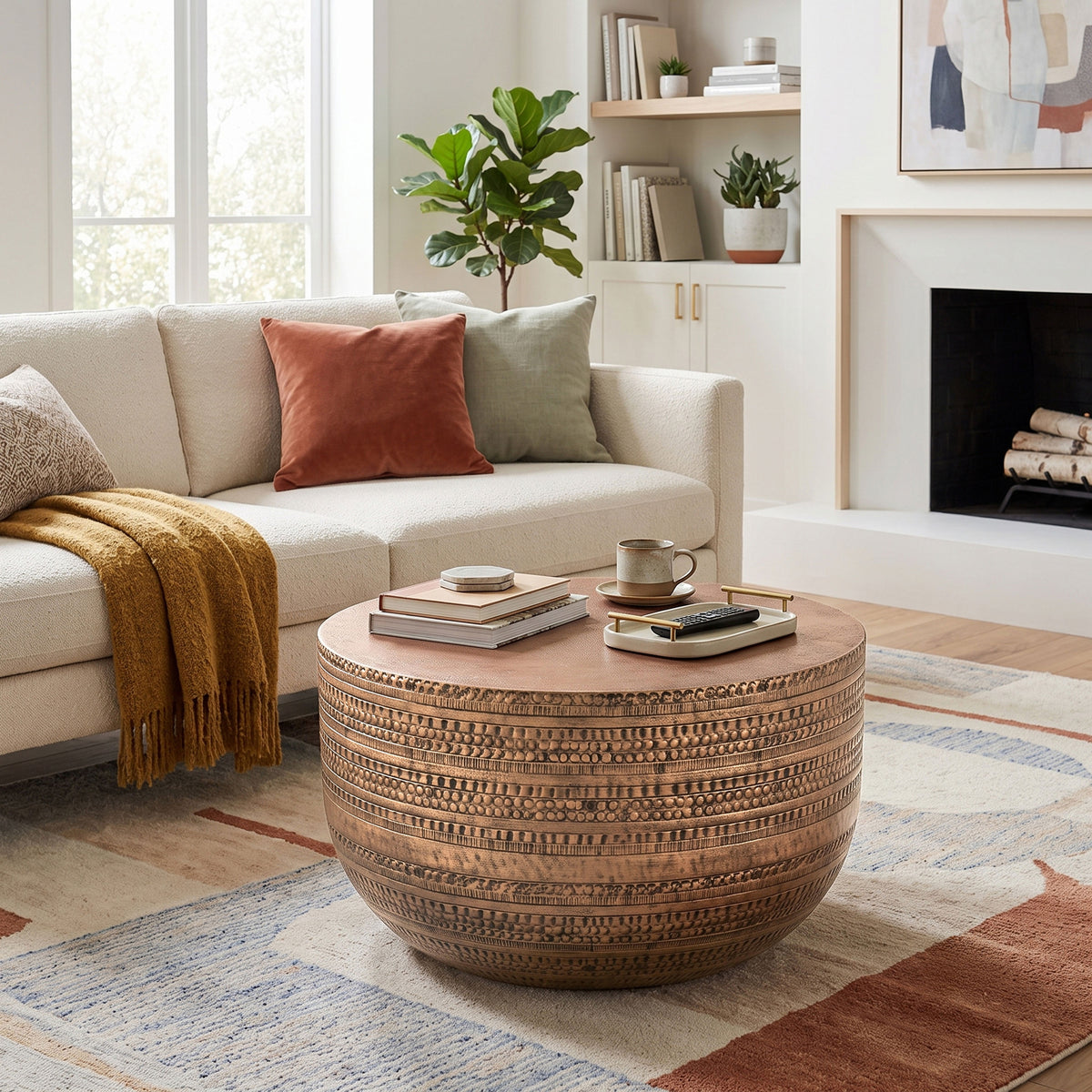 Antique Copper | Johnsen Metal Coffee Table