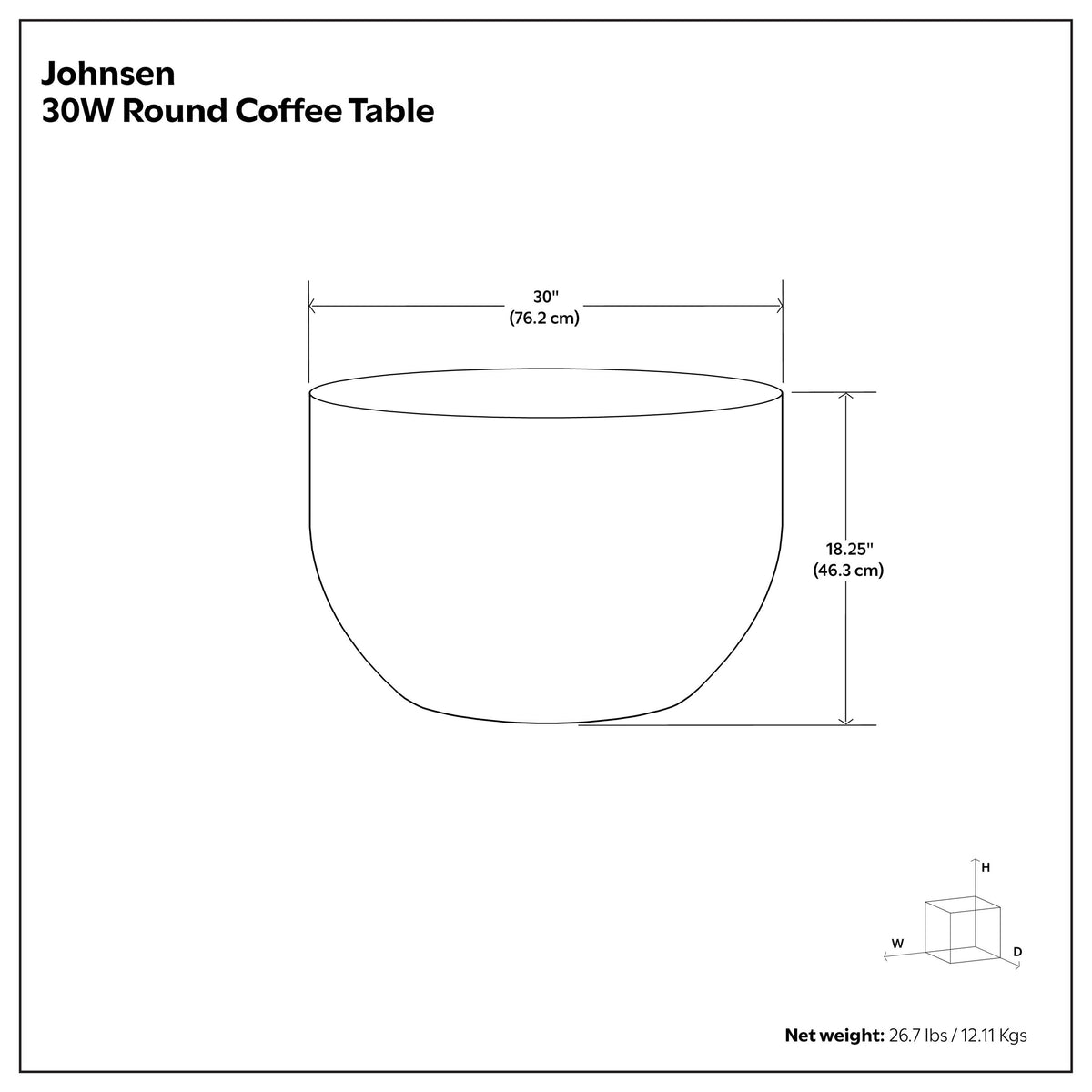 Antique Gold | Johnsen Metal Coffee Table