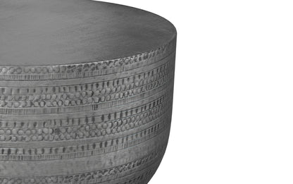 Antique Silver | Johnsen Metal Coffee Table