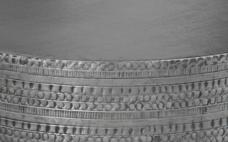 Antique Silver | Johnsen Metal Coffee Table