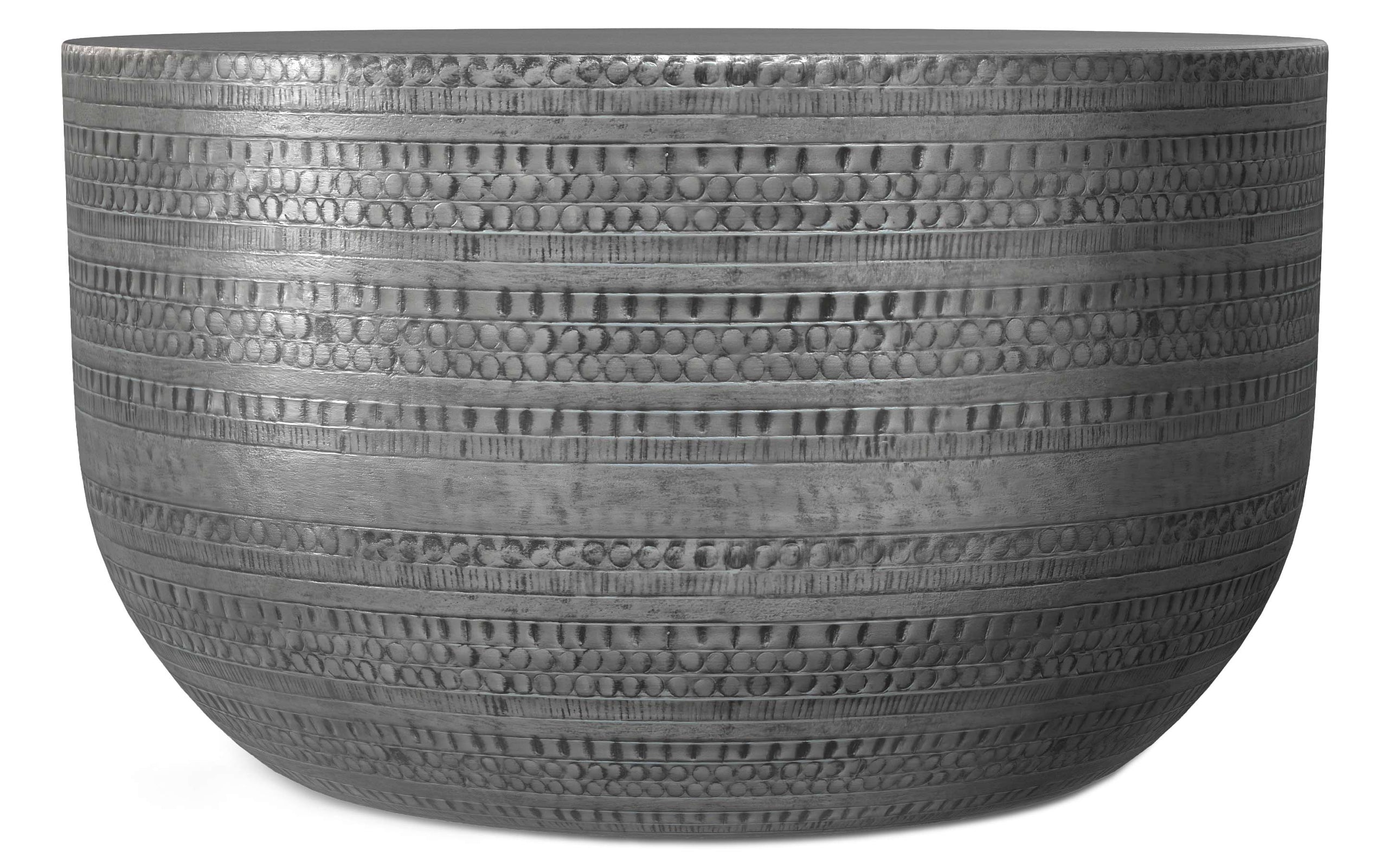 Antique Silver | Johnsen Metal Coffee Table