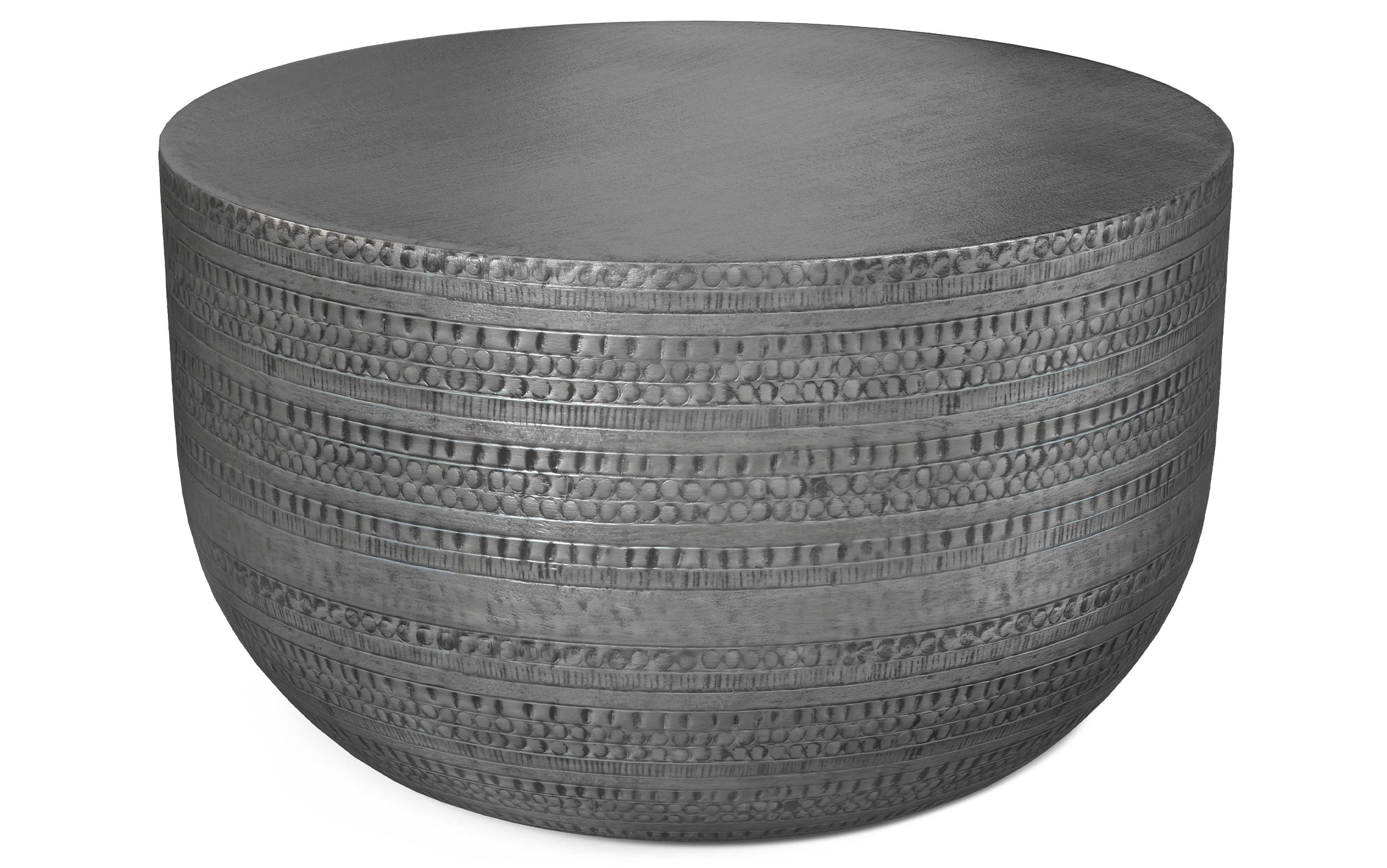 Antique Silver | Johnsen Metal Coffee Table