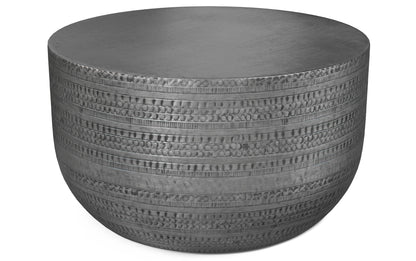 Antique Silver | Johnsen Metal Coffee Table