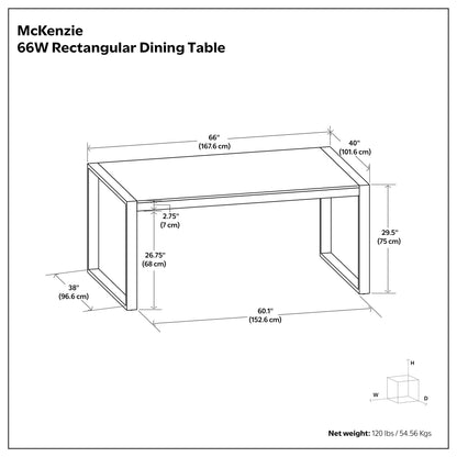 Light Tobacco | McKenzie Dining Table in Mango