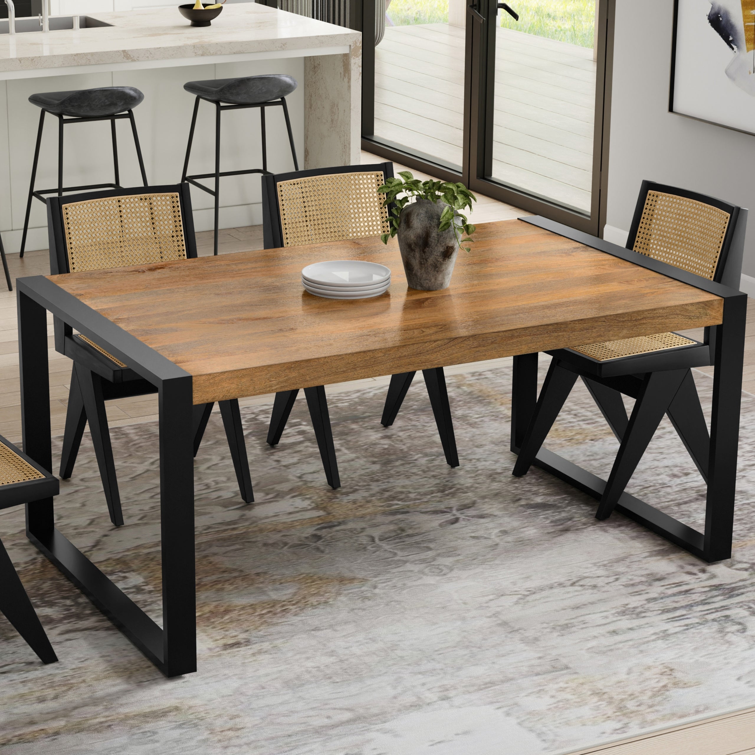 Light Tobacco | McKenzie Dining Table in Mango