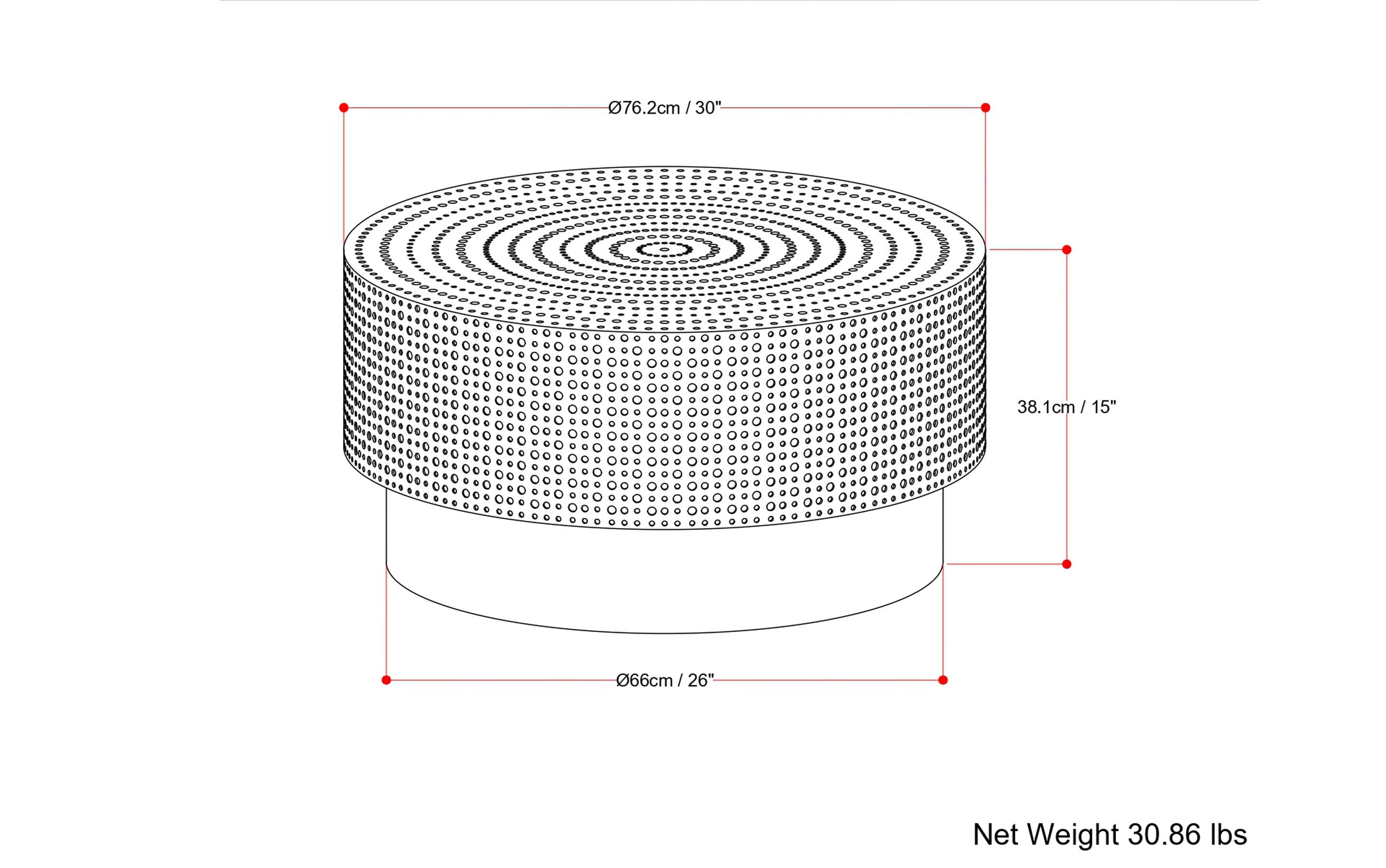 Montrose Metal Coffee Table