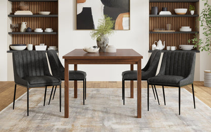 Distressed Slate Grey Distressed Vegan Leather | Melody Dining Chair ( Set of 2 )