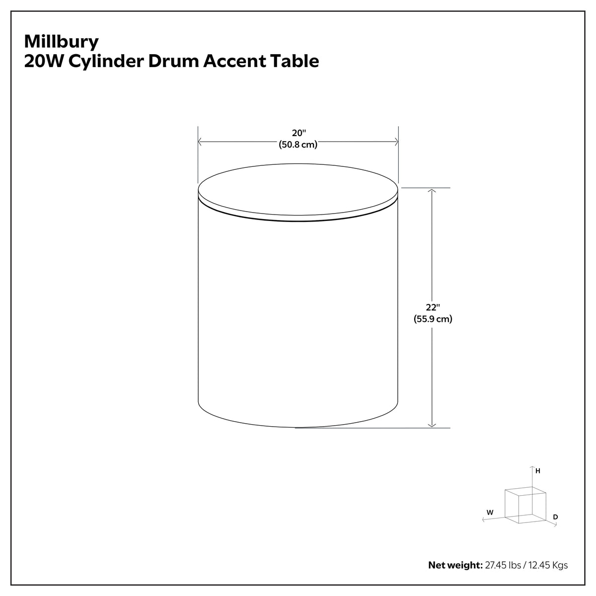 Refined Natural | Millbury Side Table