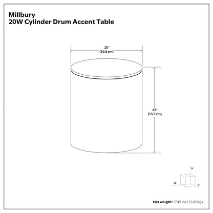 Refined Natural | Millbury Side Table