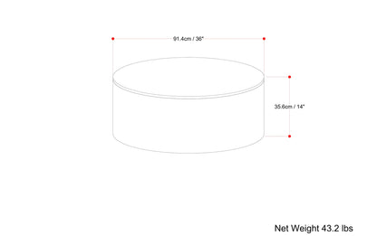 Black | Millbury Drum Coffee Table