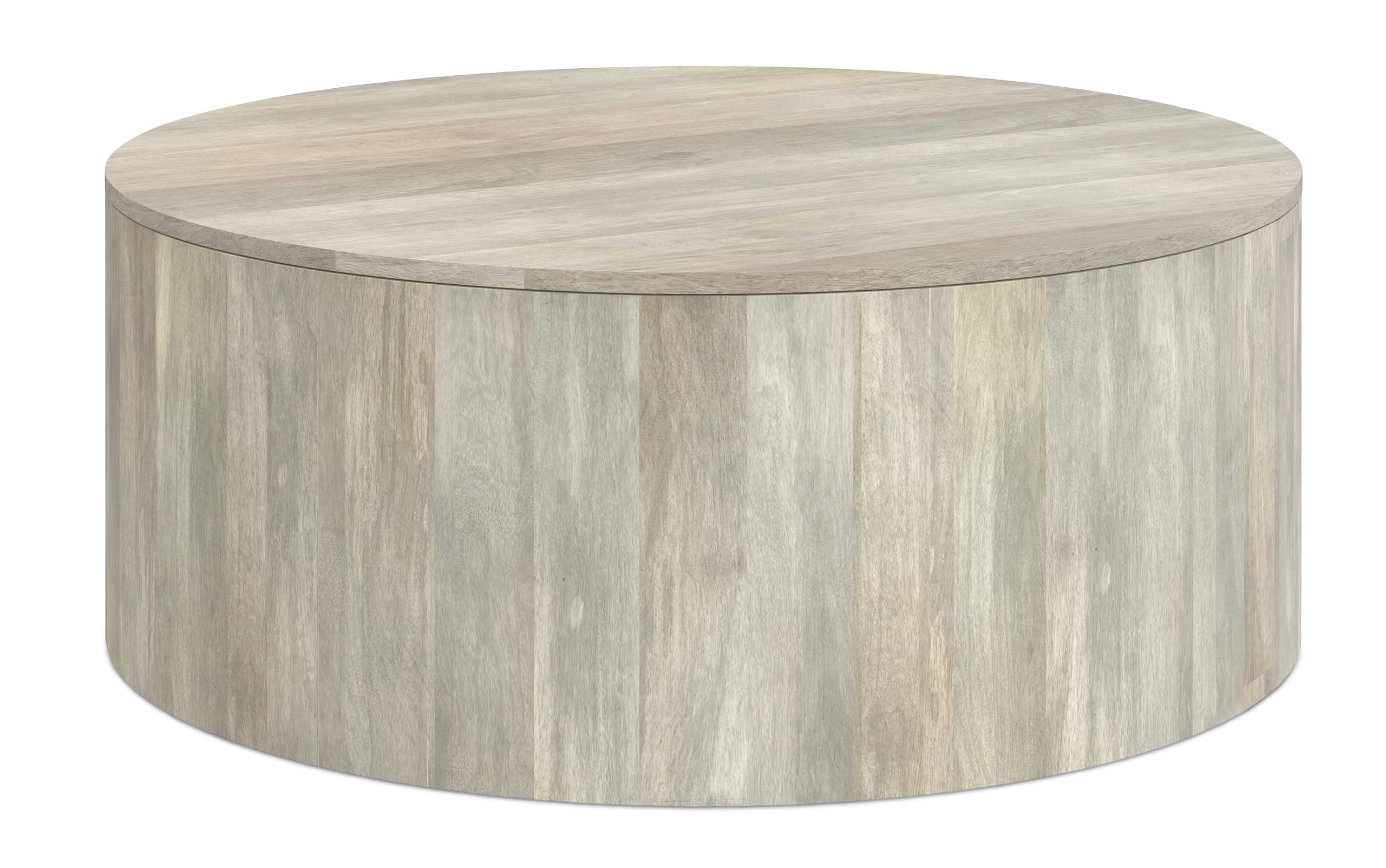 White Wash | Millbury Drum Coffee Table