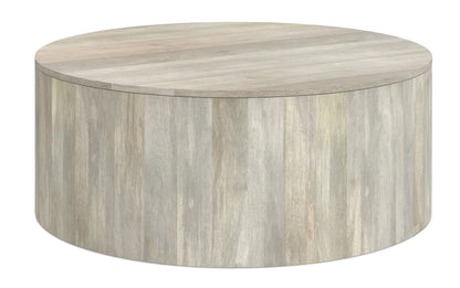 White Wash | Millbury Drum Coffee Table