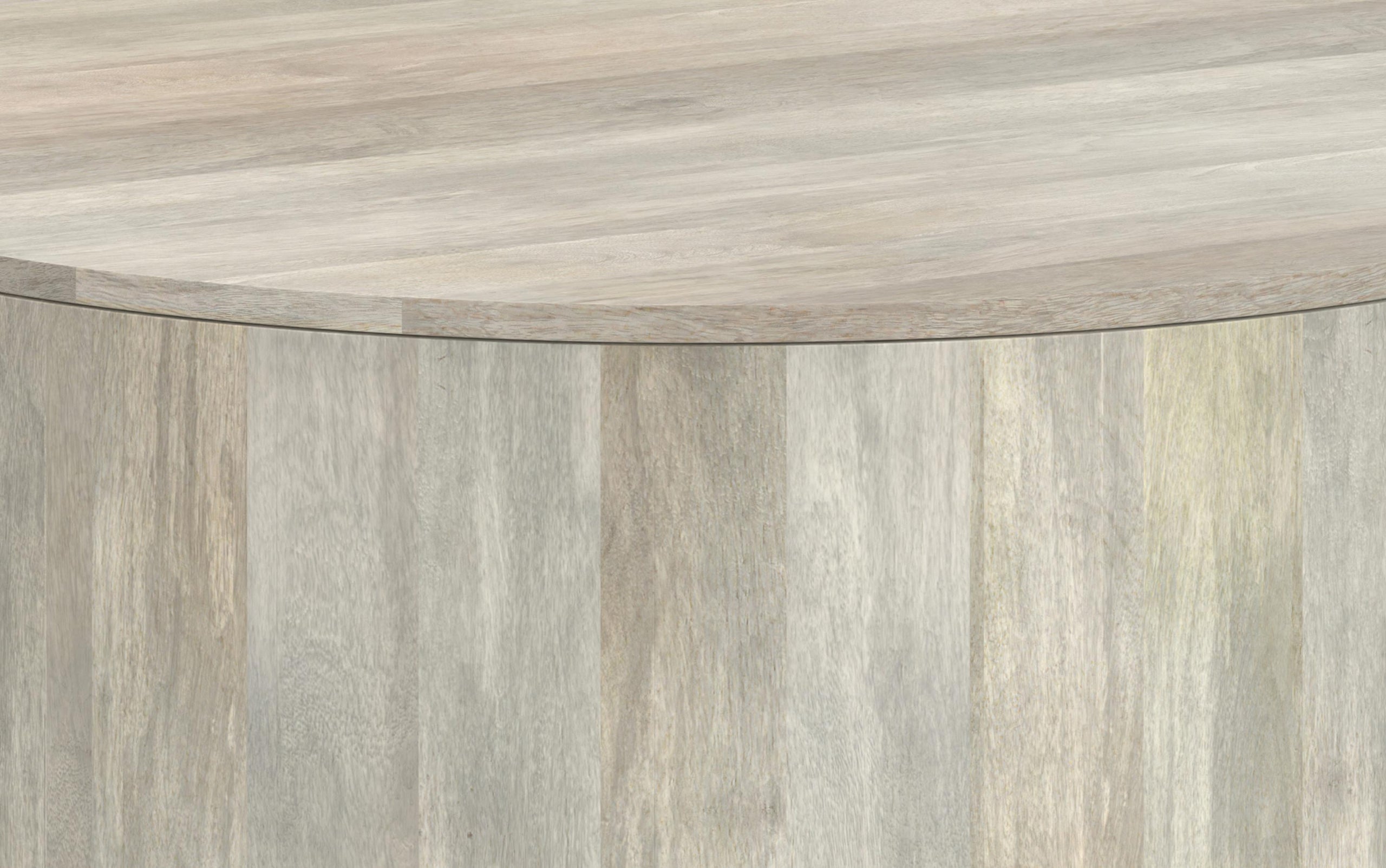 White Wash | Millbury Drum Coffee Table