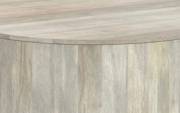 White Wash | Millbury Drum Coffee Table