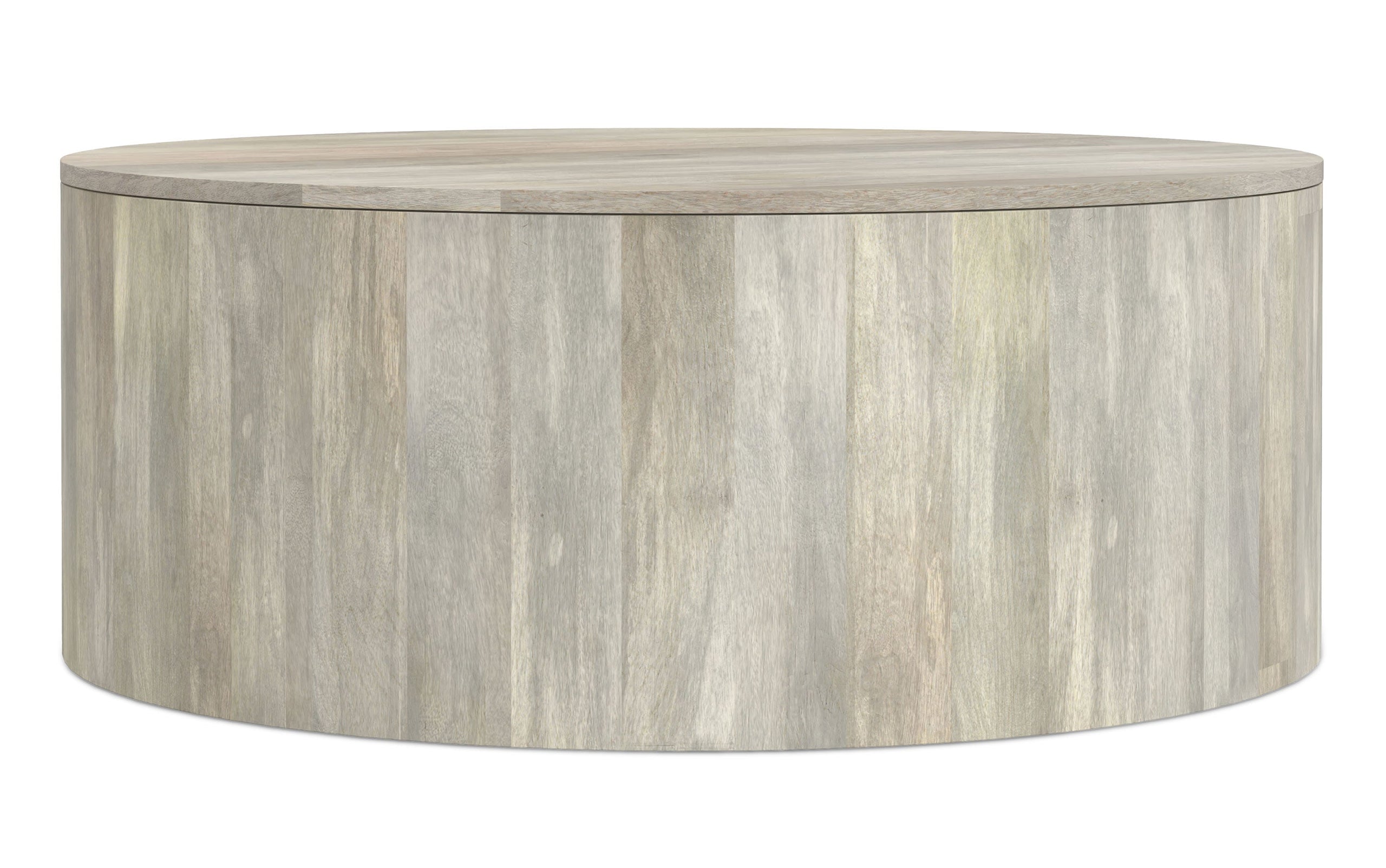 White Wash | Millbury Drum Coffee Table