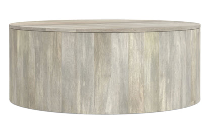 White Wash | Millbury Drum Coffee Table