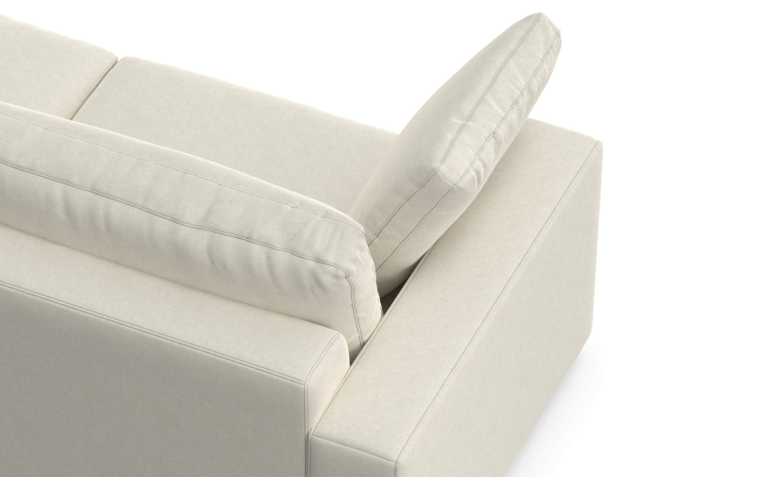 Cream Performance Fabric | Charlie 78 inch Deep Seater Sofa