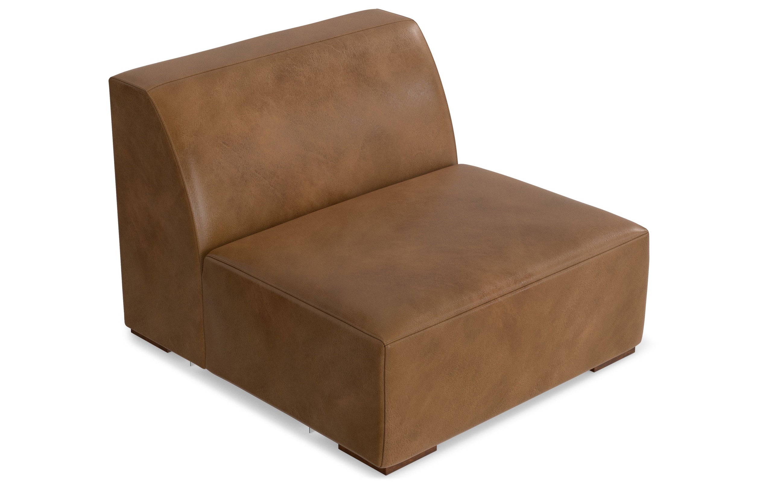 Caramel Brown Genuine Leather | Rex Center Module in Genuine Leather