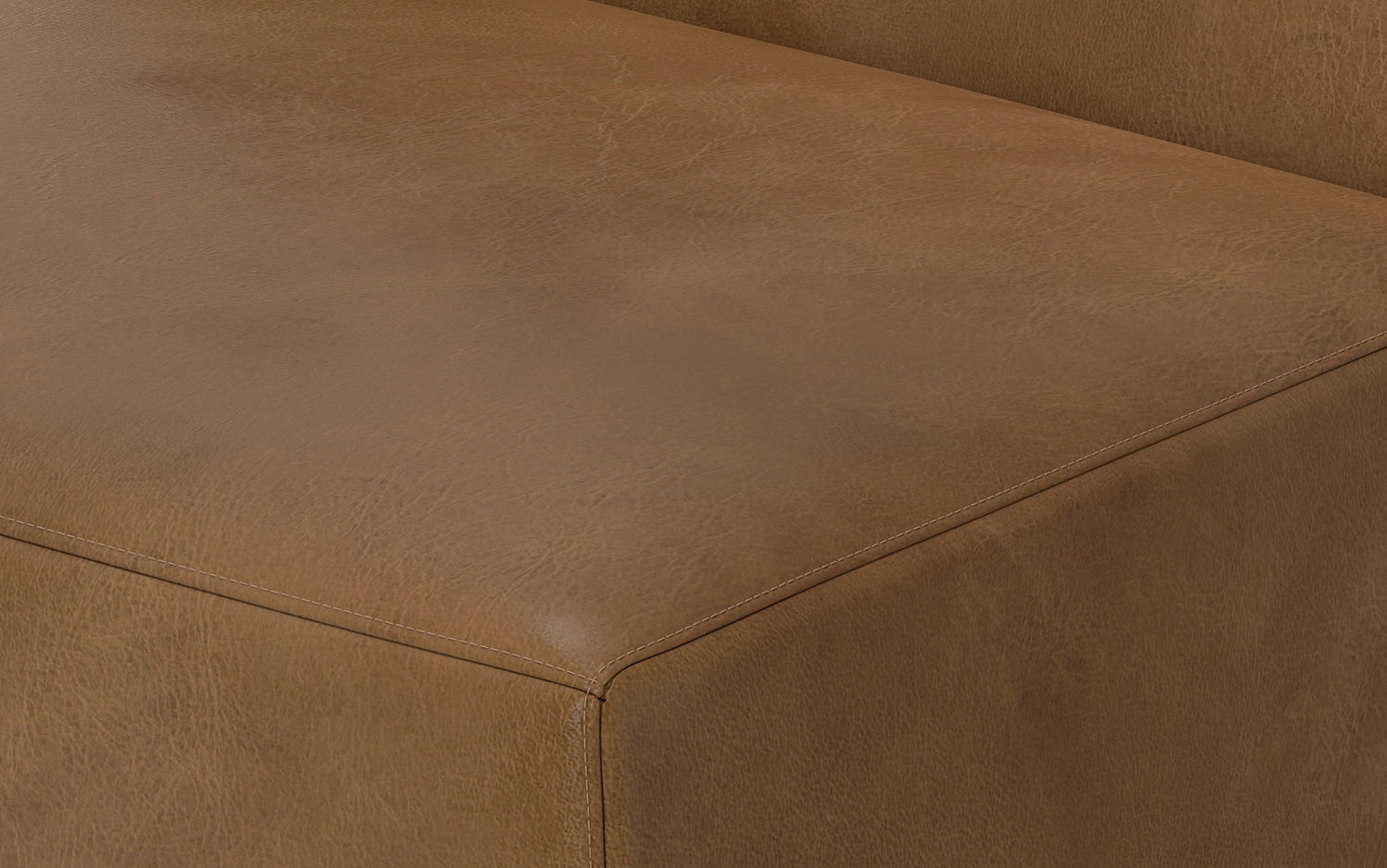 Caramel Brown Genuine Leather | Rex Center Module in Genuine Leather