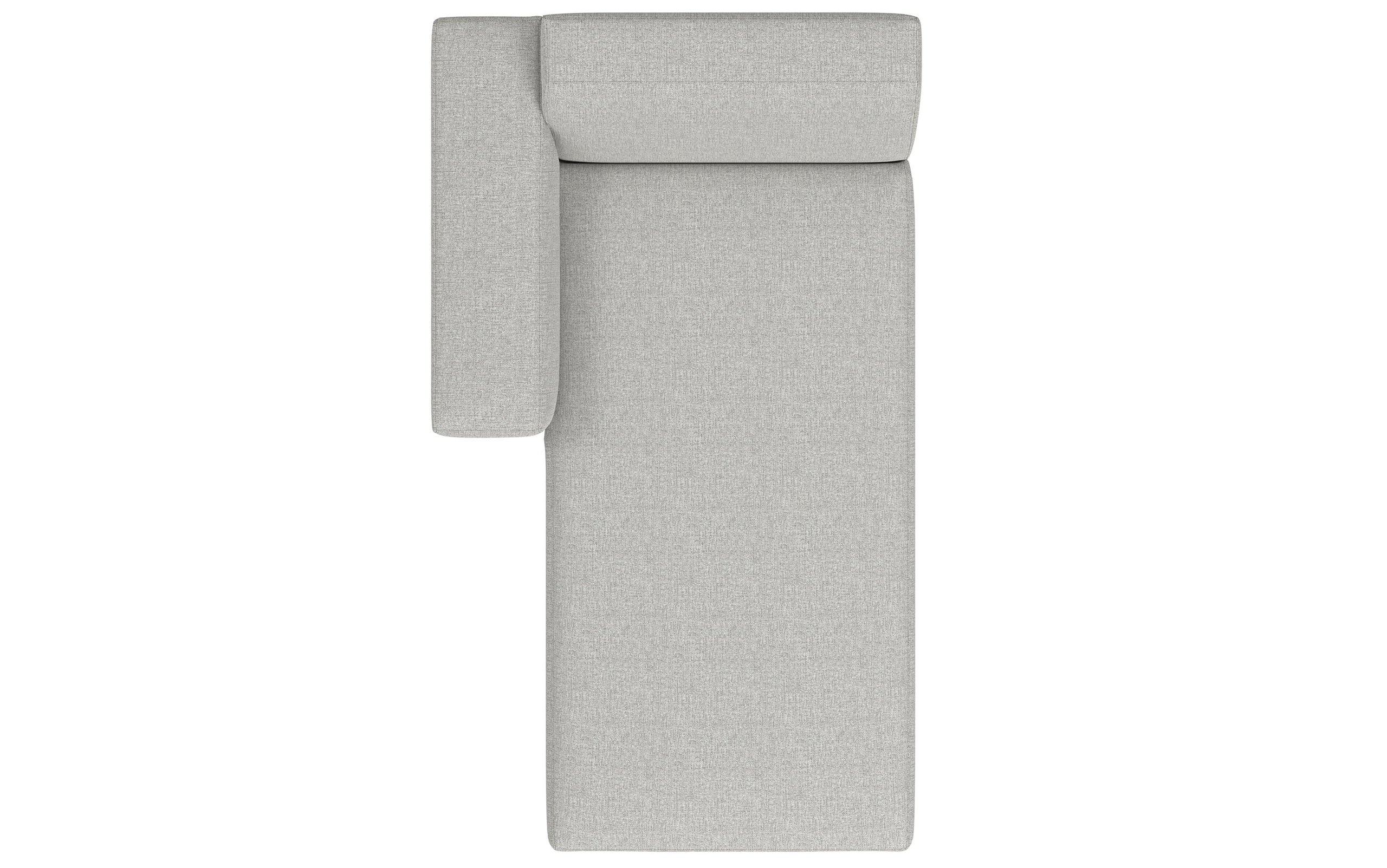 Pale Grey Performance Fabric | Rex Left Chaise Module in Performance Fabric