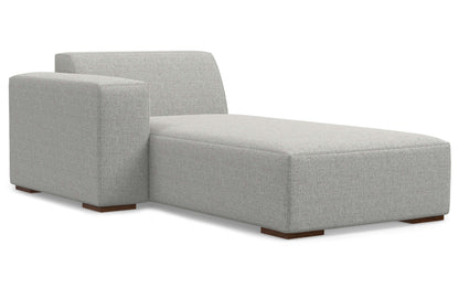 Pale Grey Performance Fabric | Rex Left Chaise Module in Performance Fabric