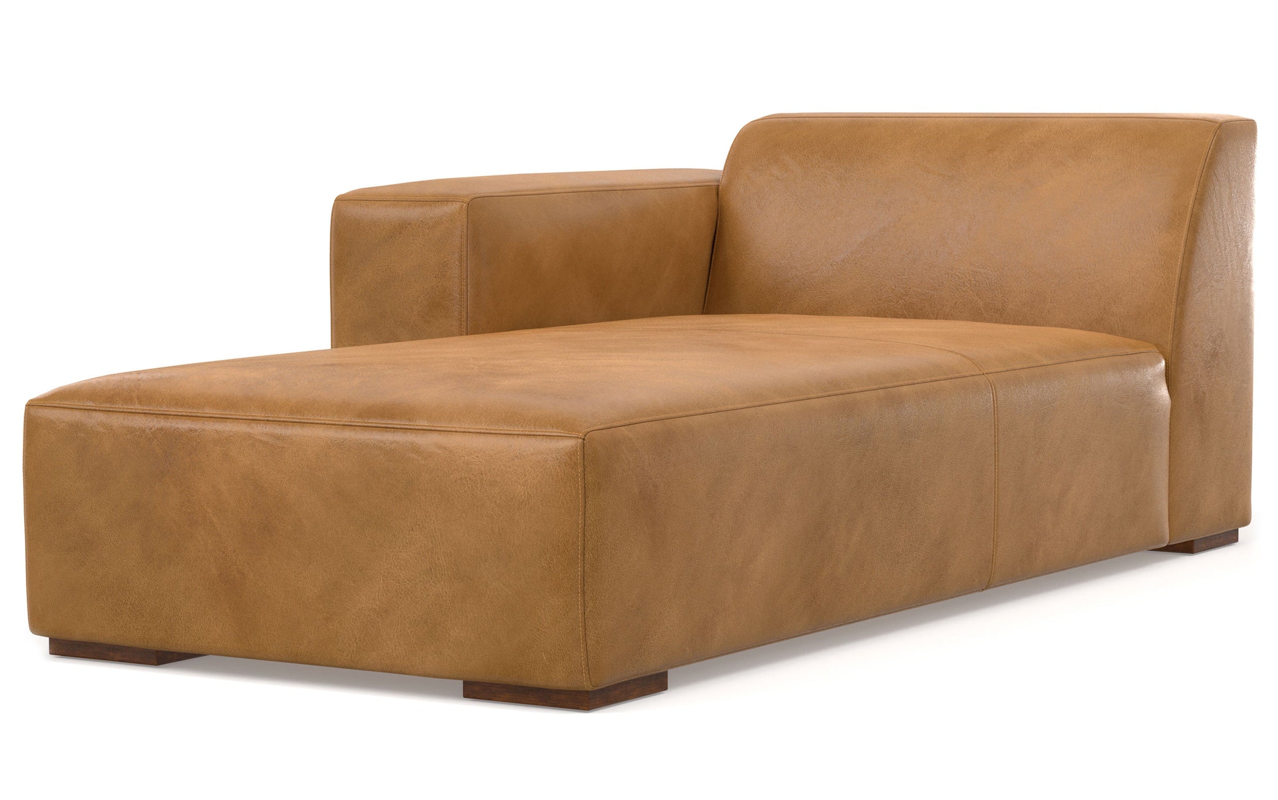 Sienna Genuine Leather | Rex Left Chaise Module in Genuine Leather